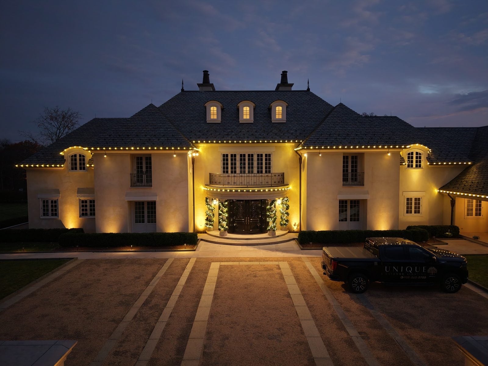 Holiday & Event Lighting install by Unique Outdoor Lighting in New Jersey