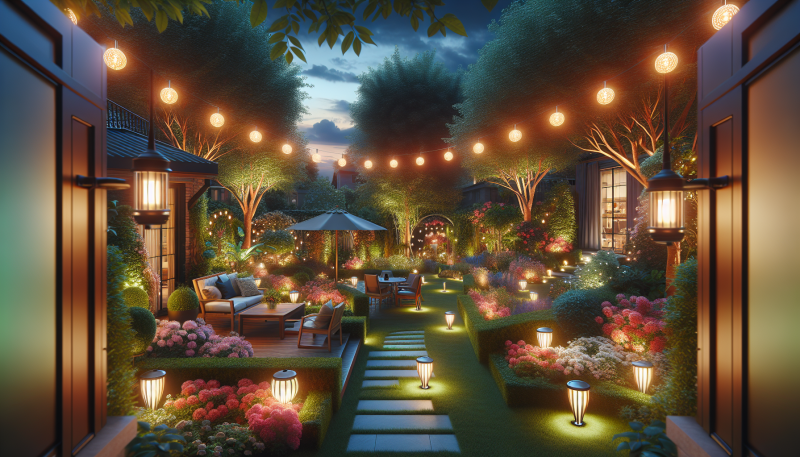 Garden with Smart Lighting