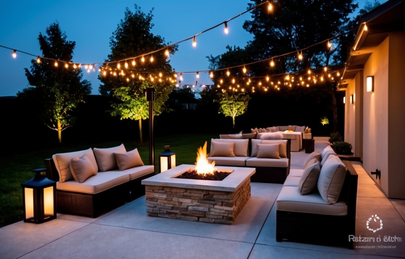 The Best Outdoor Lighting for a Cozy Fire Pit Area